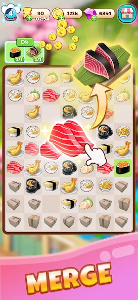 Скачать Merge Restaurant: Makeover [MOD: безлимитные монеты и энергия] на телефон — скриншот 5