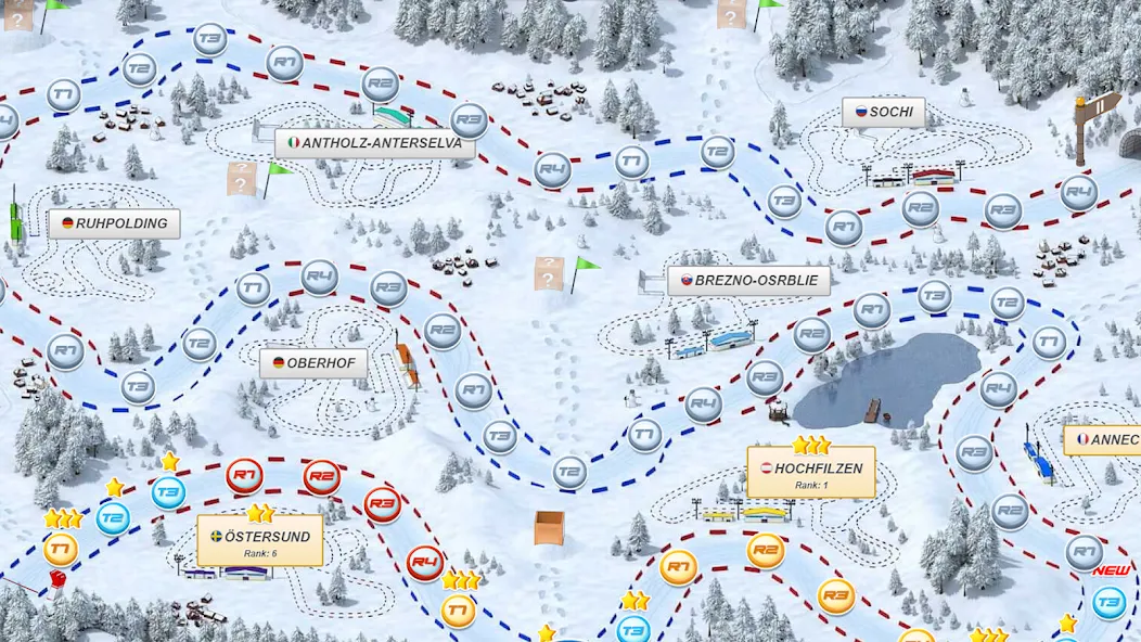Biathlon Mania [MOD: безлимитные деньги и энергия] последняя версия — скриншот 4