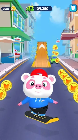 Piggy Panda Run: Fun Game [MOD: безлимитные монеты и все скины] — Скачать бесплатно (APK) — скриншот 3