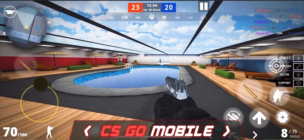 Epic Battle CS:FPS Mobile Game [MOD: безлимитные патроны и оружие] (Бесплатно / APK) — скриншот 1