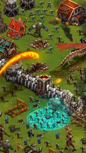 Throne Rush [MOD: безлимитные ресурсы и мощная армия] (Бесплатно / APK) — скриншот 2