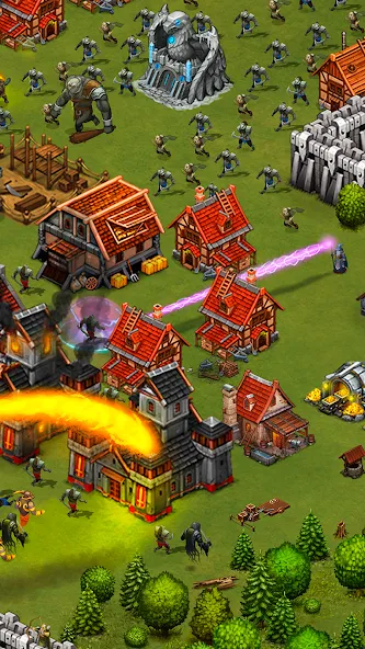 Throne Rush [MOD: безлимитные ресурсы и мощная армия] (Бесплатно / APK) — скриншот 4