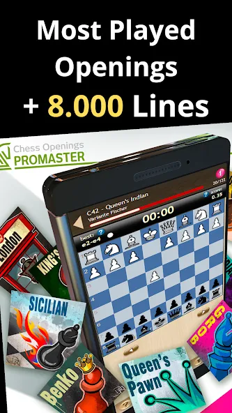 Скачать взлом Chess Openings Promaster [MOD: открыты все шахматные дебюты] — скриншот 4