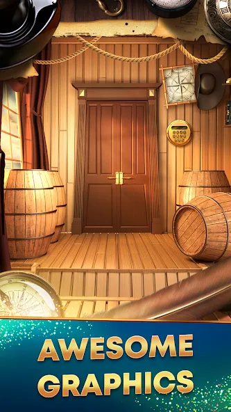 Скачать Puzzle 100 Doors - Room escape [MOD: безлимитные подсказки и открыты все двери] на телефон — скриншот 3