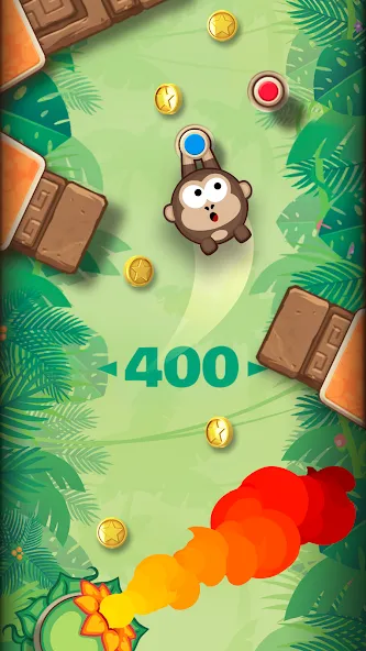 Скачать Sling Kong [MOD: безлимитные монеты и жизни] — скриншот 1