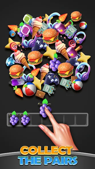 Скачать Triple Match 3D Ultimate Match [MOD: безлимитные подсказки и жизни] на телефон — скриншот 2