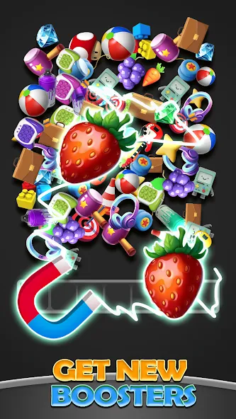 Скачать Triple Match 3D Ultimate Match [MOD: безлимитные подсказки и жизни] на телефон — скриншот 3