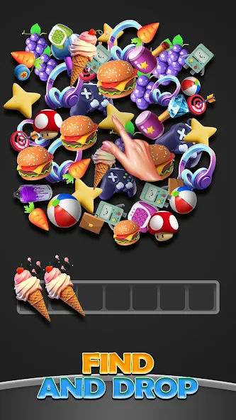 Скачать Triple Match 3D Ultimate Match [MOD: безлимитные подсказки и жизни] на телефон — скриншот 4
