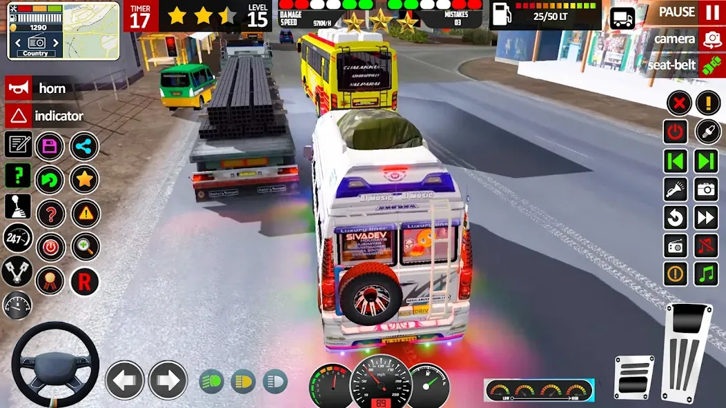 Скачать взлом Euro Coach Bus Simulator 3D [MOD: безлимитные деньги и топливо] — скриншот 3