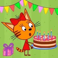 Kid-E-Cats: Kids birthday [MOD: открыты все праздничные уровни] (Бесплатно / APK)