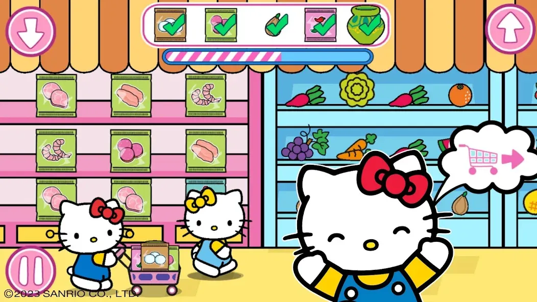 Hello Kitty: Kids Supermarket [MOD: безлимитные монеты и всё открыто] (Бесплатно / APK) — скриншот 2