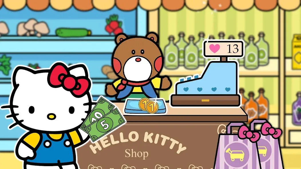 Hello Kitty: Kids Supermarket [MOD: безлимитные монеты и всё открыто] (Бесплатно / APK) — скриншот 3