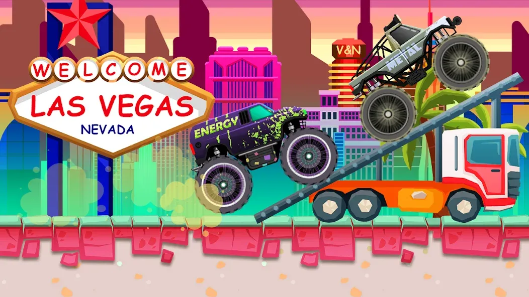 Скачать взлом Monster Truck Vlad & Niki [MOD: безлимитные деньги и все машины] — скриншот 5