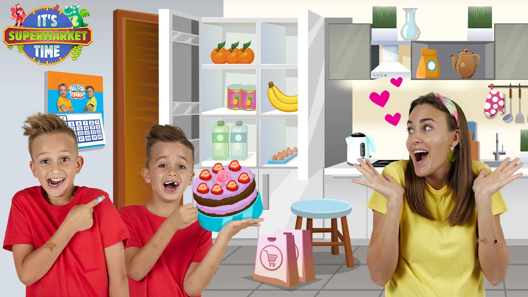 Скачать взлом Vlad & Niki Supermarket game [MOD: безлимитные деньги и все товары открыты] — скриншот 5