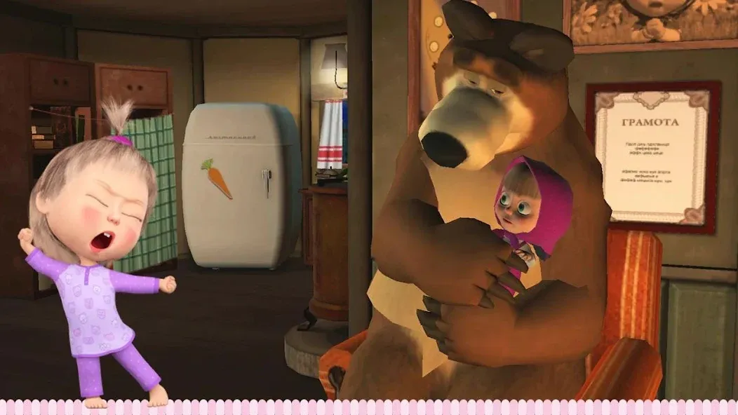 Скачать Masha and the Bear: Good Night [MOD: открыты все сказки и персонажи] на телефон — скриншот 1