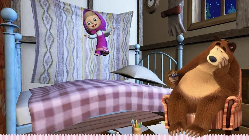 Скачать Masha and the Bear: Good Night [MOD: открыты все сказки и персонажи] на телефон — скриншот 3