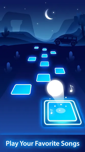 Скачать Magic Ball Tiles Hop Music Run [MOD: без рекламы и много монет] на телефон — скриншот 2
