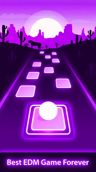 Скачать Magic Ball Tiles Hop Music Run [MOD: без рекламы и много монет] на телефон — скриншот 3
