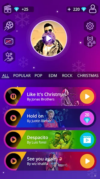 Скачать Magic Ball Tiles Hop Music Run [MOD: без рекламы и много монет] на телефон — скриншот 4