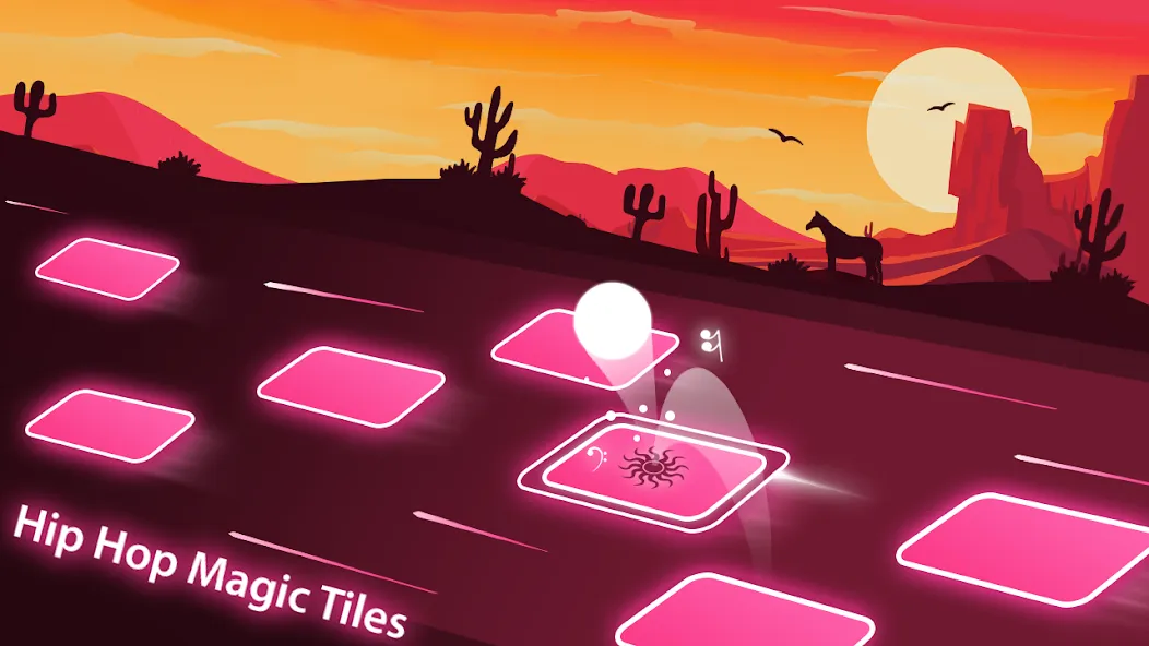 Скачать Magic Ball Tiles Hop Music Run [MOD: без рекламы и много монет] на телефон — скриншот 5