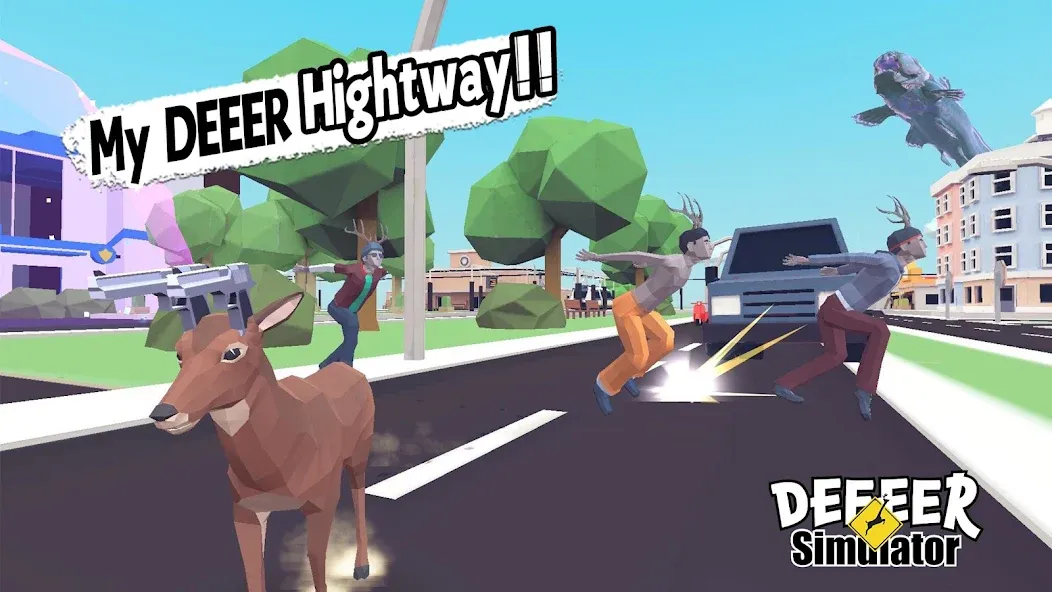 DEEEER Simulator: Modern World [MOD: безлимитные деньги и открыты все уровни] на Андроид — скриншот 1