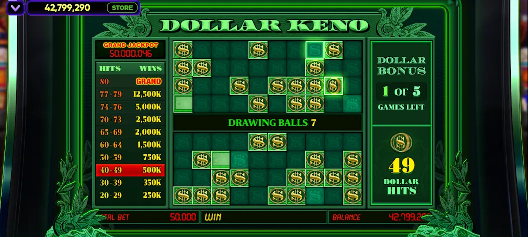 Скачать Vegas Keno [MOD: безлимитные монеты и быстрые выигрыши] на телефон — скриншот 3