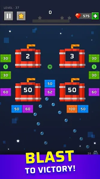 Скачать Brick Out - Shoot the ball [MOD: без рекламы и бесконечные жизни] на телефон — скриншот 4