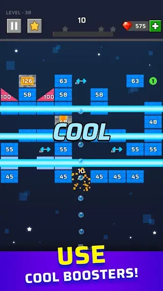 Скачать Brick Out - Shoot the ball [MOD: без рекламы и бесконечные жизни] на телефон — скриншот 5