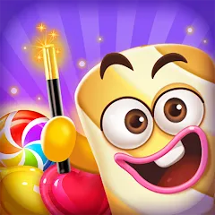 Lollipop Sweet Heroes Match3 [MOD: безлимитные жизни и подсказки] последняя версия