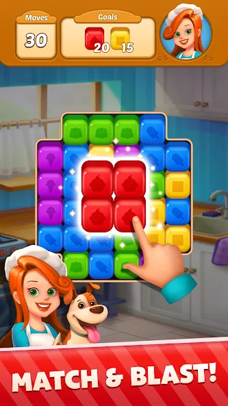 Скачать Sweet Cube Blast [MOD: безлимитные жизни и усилители] на телефон — скриншот 2