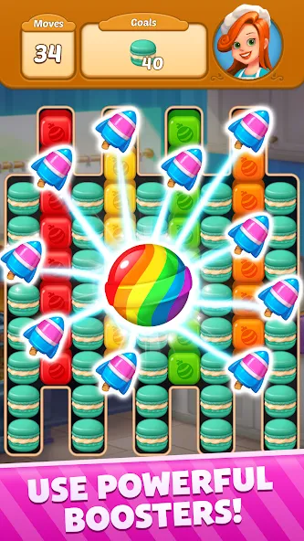 Скачать Sweet Cube Blast [MOD: безлимитные жизни и усилители] на телефон — скриншот 3