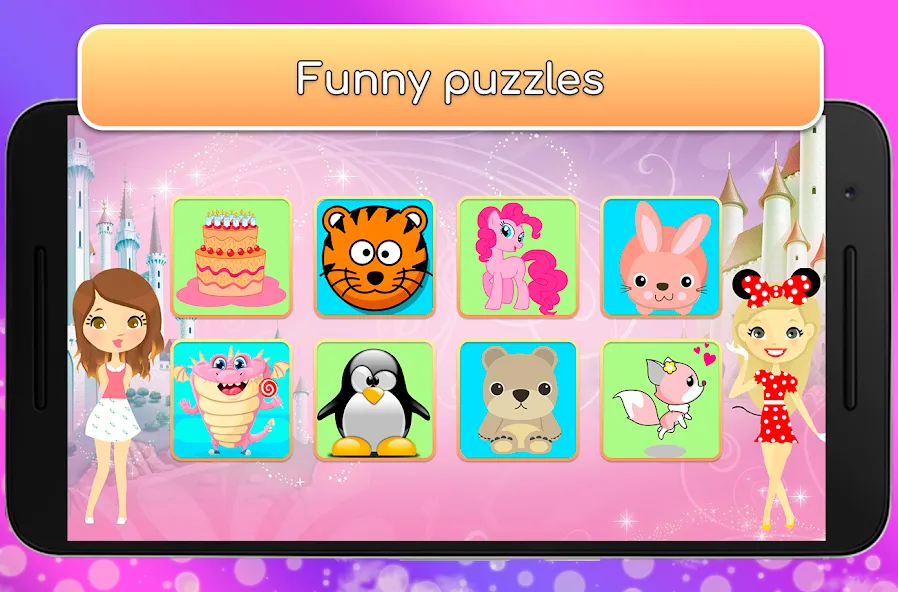 Kids Games for Girls. Puzzles [MOD: все головоломки разблокированы] последняя версия — скриншот 2