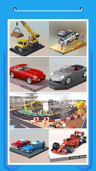 Скачать Pocket World 3D [MOD: много денег и все модели открыты] на телефон — скриншот 4