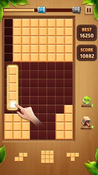 Скачать взлом Wood Block Classic [MOD: без рекламы и бесконечные подсказки] — скриншот 4