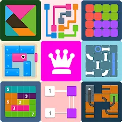 Скачать Puzzledom - puzzles all in one [MOD: открыты все головоломки без рекламы] на телефон