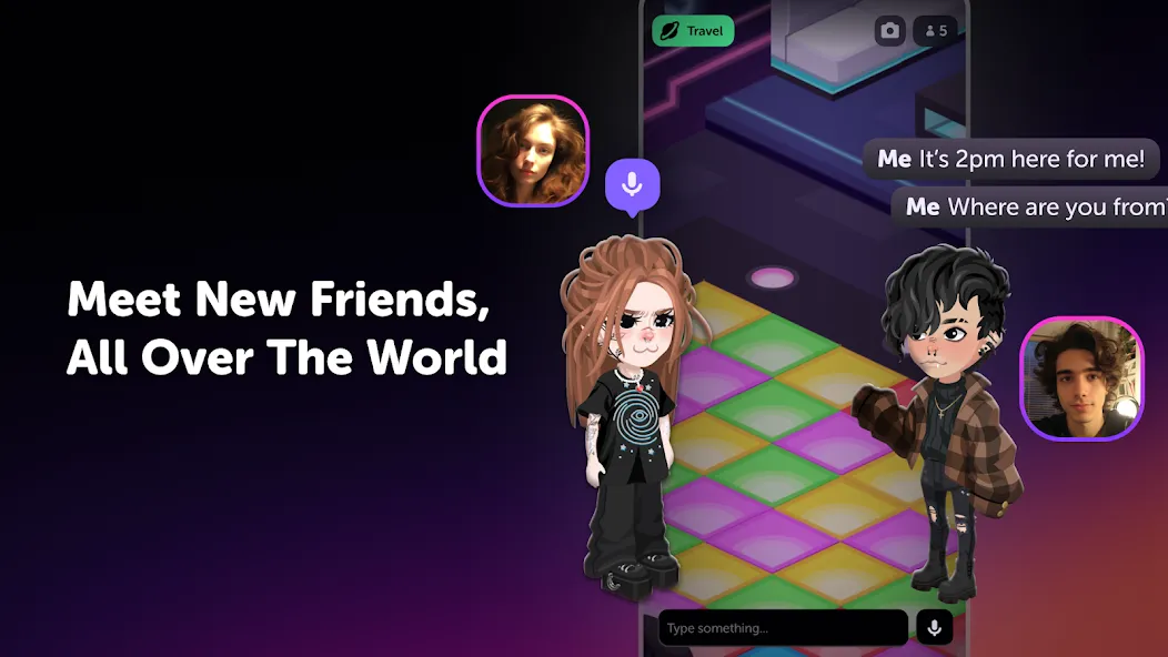 Скачать Highrise: Avatar, Meet & Play [MOD: безлимитные монеты и открыты наряды] на телефон — скриншот 1