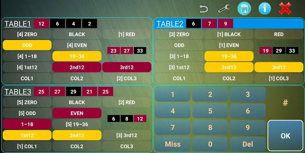 Взломанная Roulette Counter Multi Tables [MOD: счетчик рулетки для нескольких столов] на Андроид — скриншот 5