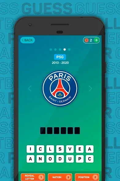 Guess The Footballer 2023 [MOD: открыты все уровни и подсказки] — Скачать бесплатно (APK) — скриншот 1