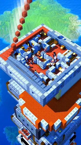 Скачать Tower Craft - Block Building [MOD: безлимитные ресурсы и открыты все блоки] — скриншот 2
