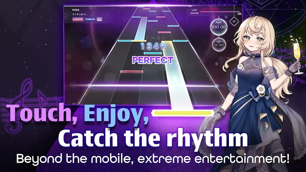 Скачать взлом KALPA - Original Rhythm Game [MOD: открыты все песни и безлимитные ресурсы] — скриншот 3