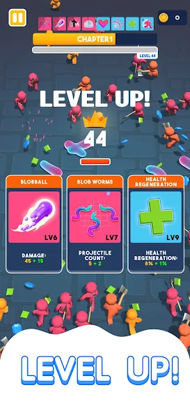 Blob Hero [MOD: безлимитные деньги и усиленный герой] на Андроид — скриншот 4