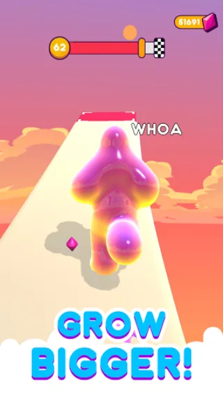 Blob Runner 3D [MOD: безлимитные монеты и открыты скины] на Андроид — скриншот 2