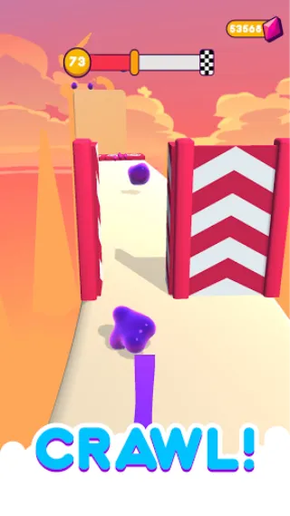 Blob Runner 3D [MOD: безлимитные монеты и открыты скины] на Андроид — скриншот 4