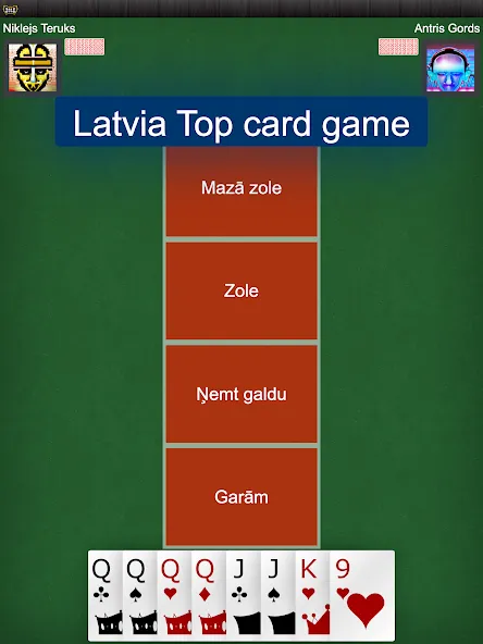 Скачать взлом Latvian card game: RaccoonZole [MOD: безлимитные монеты и всё открыто] — скриншот 5