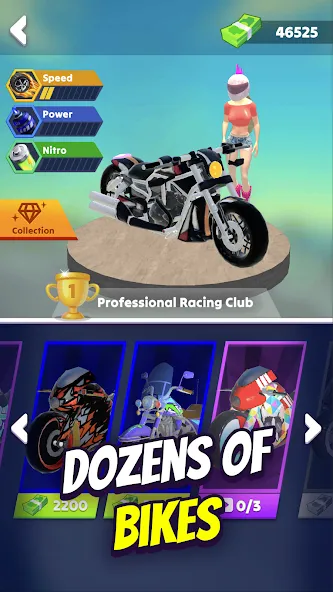 Wild Wheels: Bike Racing [MOD: безлимитные деньги и все байки открыты] (Бесплатно / APK) — скриншот 4