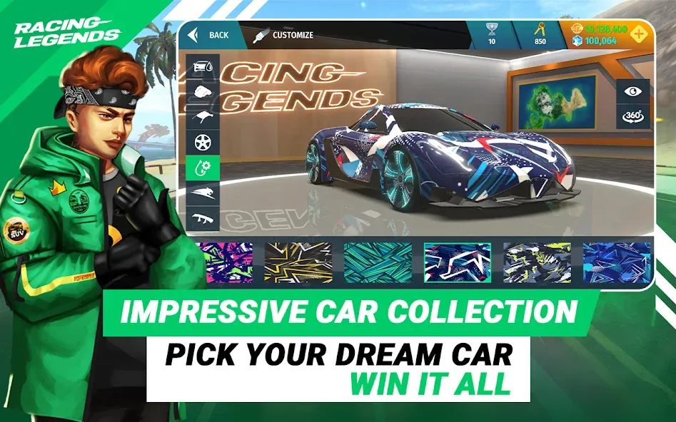 Взломанная Racing Legends Funzy [MOD: безлимитные деньги и топливо] на Андроид — скриншот 4