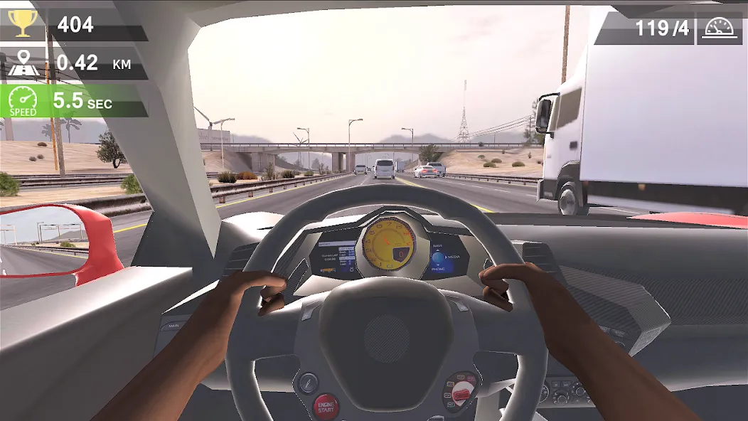 Racing Traffic Car Speed [MOD: безлимитные деньги и все машины открыты] на Андроид — скриншот 1