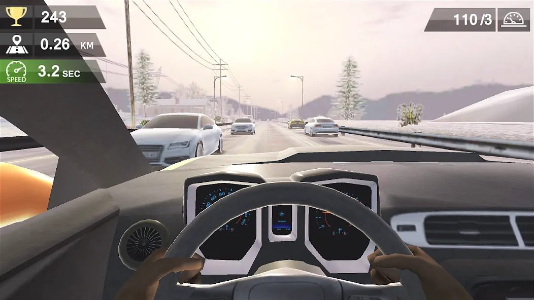 Racing Traffic Car Speed [MOD: безлимитные деньги и все машины открыты] на Андроид — скриншот 2