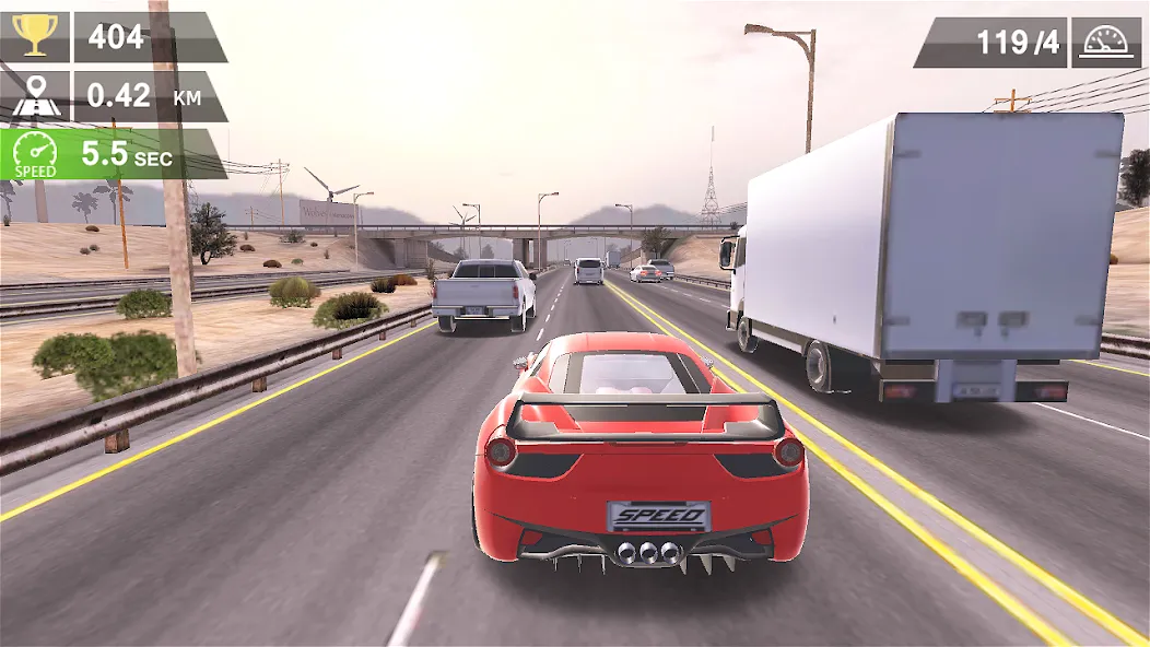 Racing Traffic Car Speed [MOD: безлимитные деньги и все машины открыты] на Андроид — скриншот 3