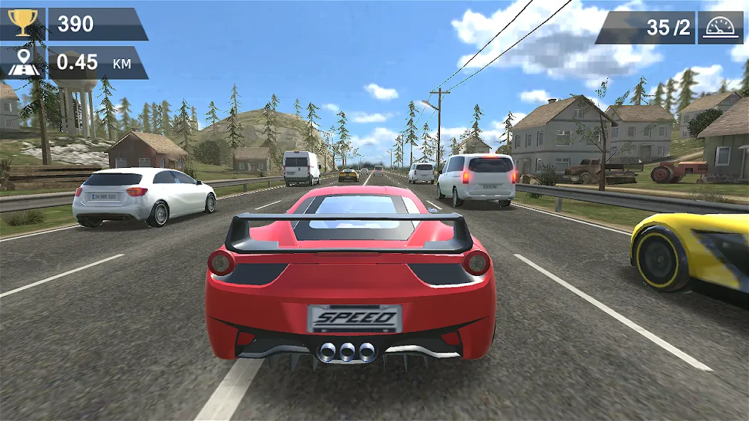Racing Traffic Car Speed [MOD: безлимитные деньги и все машины открыты] на Андроид — скриншот 5